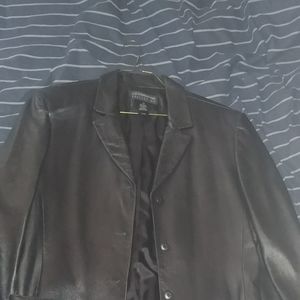 Liz claiborne leather coat